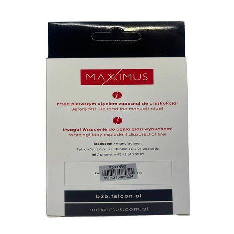 Battery for HUAWEI P30 PRO / MATE 20 PRO 4100 mAh Maxximus HB486486ECW