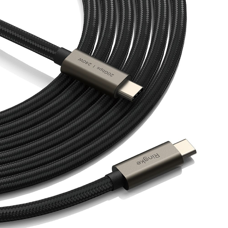 Kabel PD 240W 2m USB-C - USB-C Ringke USB 3.2 GEN 2X2 czarny