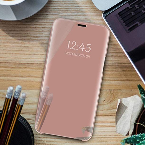 Etui Smart Clear View do Samsung A25 5G (global) różowe