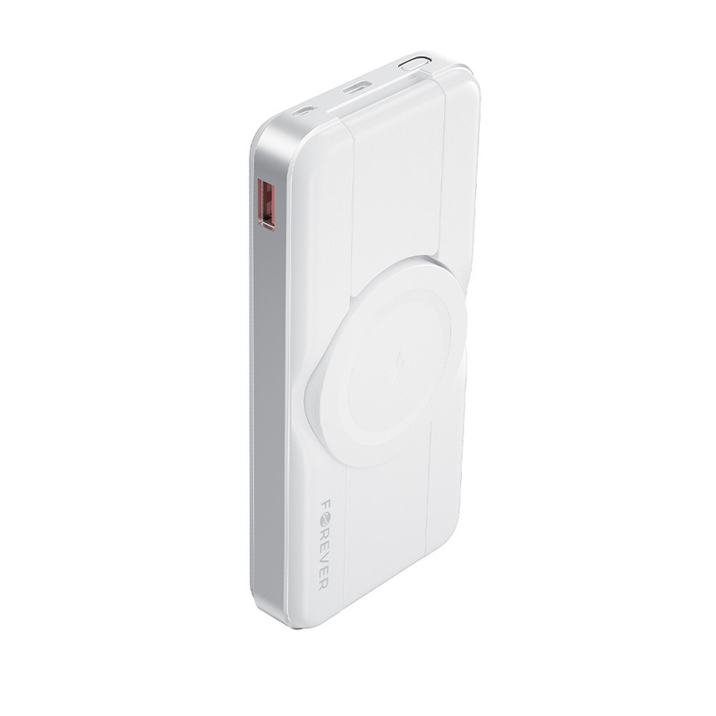 Forever power bank bezprzewodowy MATB-300 10000 mAh 3w1 biały