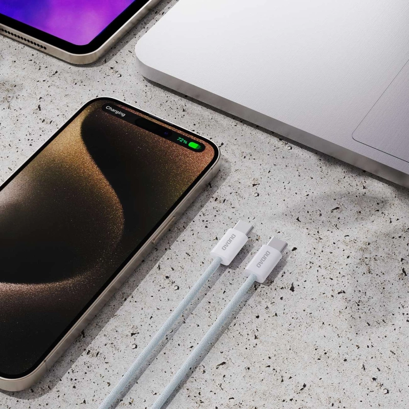 Dudao L6C PD 60W USB-C – USB-C-Kabel 1 m – Weiß