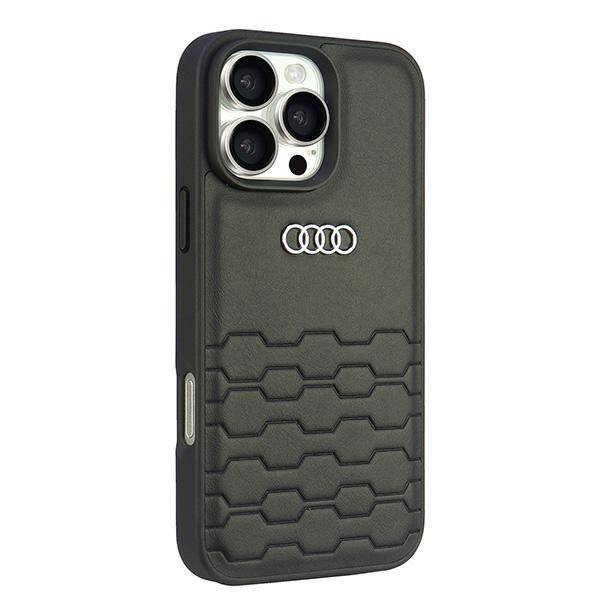Audi nakładka Synthetic Leather do iPhone 16 Pro 6.3" czarna
