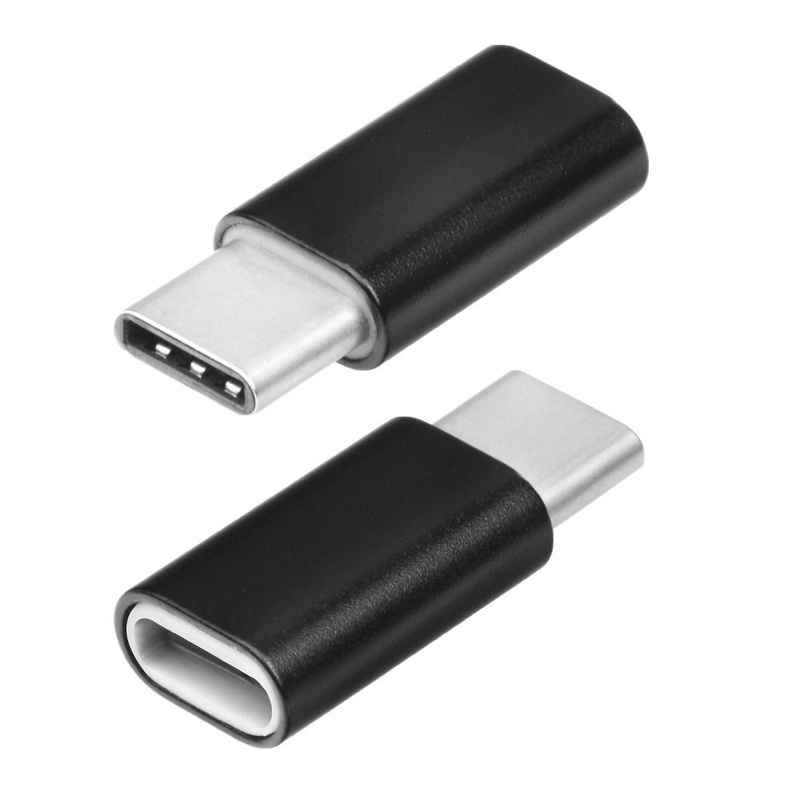 Adapter ładowarki Micro USB do Typ C [PA30] czarny
