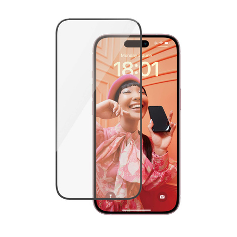PanzerGlass szkło hartowane Ultra-Wide Fit Antibacterial do iPhone 15 Pro 6,1"