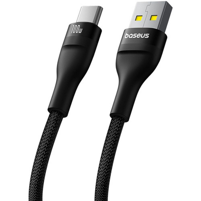Baseus Flash 2 USB-A / USB-C-Kabel 100W 2 m - Schwarz
