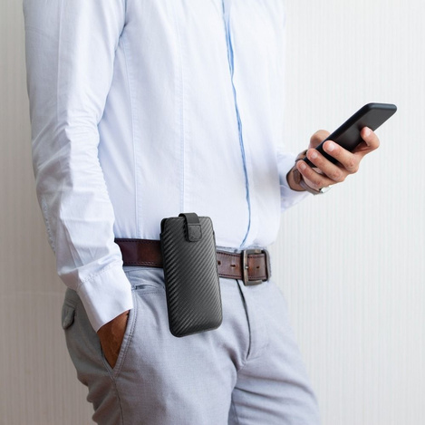 Futerał Uniwersalny POCKET Carbon - Model 02 - do IPHONE 5 / 5S / 5SE / 5C