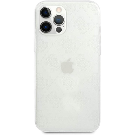 Guess GUHCP12M3D4GTR iPhone 12/12 Pro 6,1" transparent hardcase 4G 3D Pattern Collection