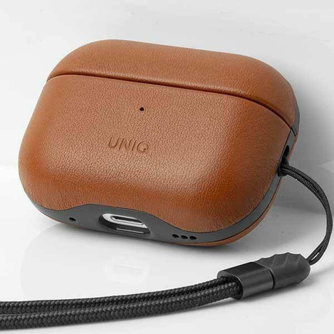 UNIQ etui Terra AirPods Pro 2 gen. Genuine Leather brązowy/toffee brown