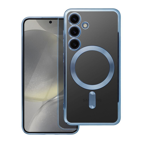 Futerał Electro Mag Cover kompatybilny z MagSafe do SAMSUNG S24 niebieski