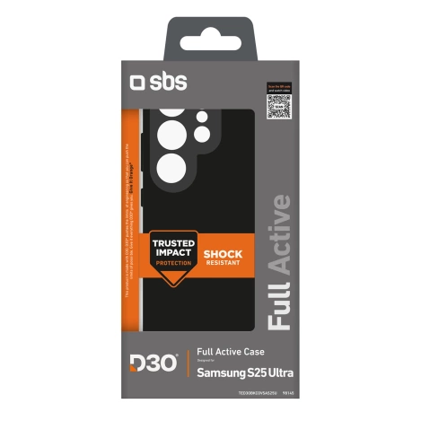 D3O Black cover Samsung S25 Ultra, black