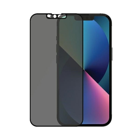 Gehärtetes Glas 5D IPHONE 13 / 13 PRO PanzerGlass E2E Microfracture Case Friendly CamSlider Privacy Antibacterial (P2748) schwarz