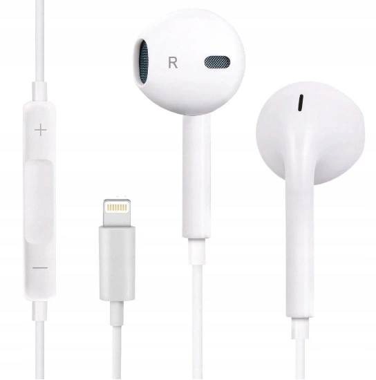 Original headphones Apple MWTY3ZM/A (MMTN2ZM/A EOL) Lightning White (blister EU)