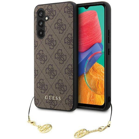 Guess nakładka do Samsung S23 FE GUHCS23FEGF4GBR GUESS HC PU 4G CHARM brązowa
