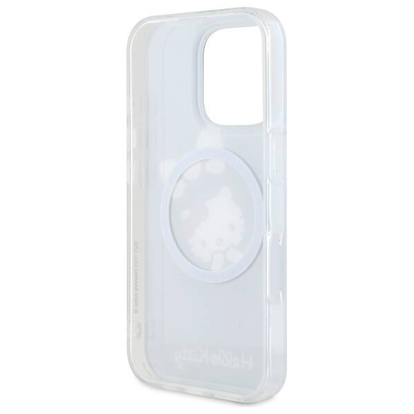 Original Handyhülle IPHONE 16 PRO Hello Kitty Hardcase IML Fun Bow MagSafe (HKHMP16LHFLBK) schwarz