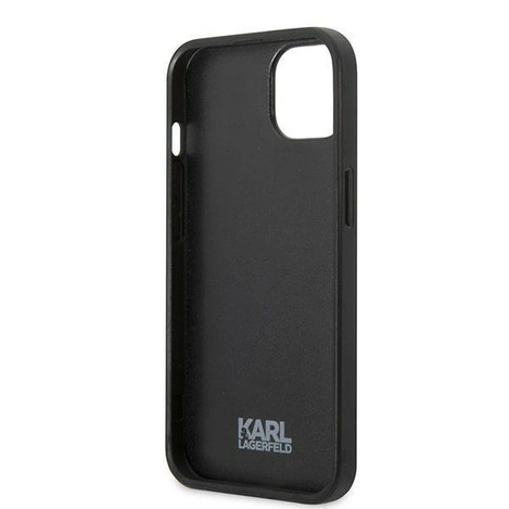 Original Handyhülle IPHONE 13 MINI Karl Lagerfeld Flower Ikonik Karl (KLHCP13SPMNFIK1) grau