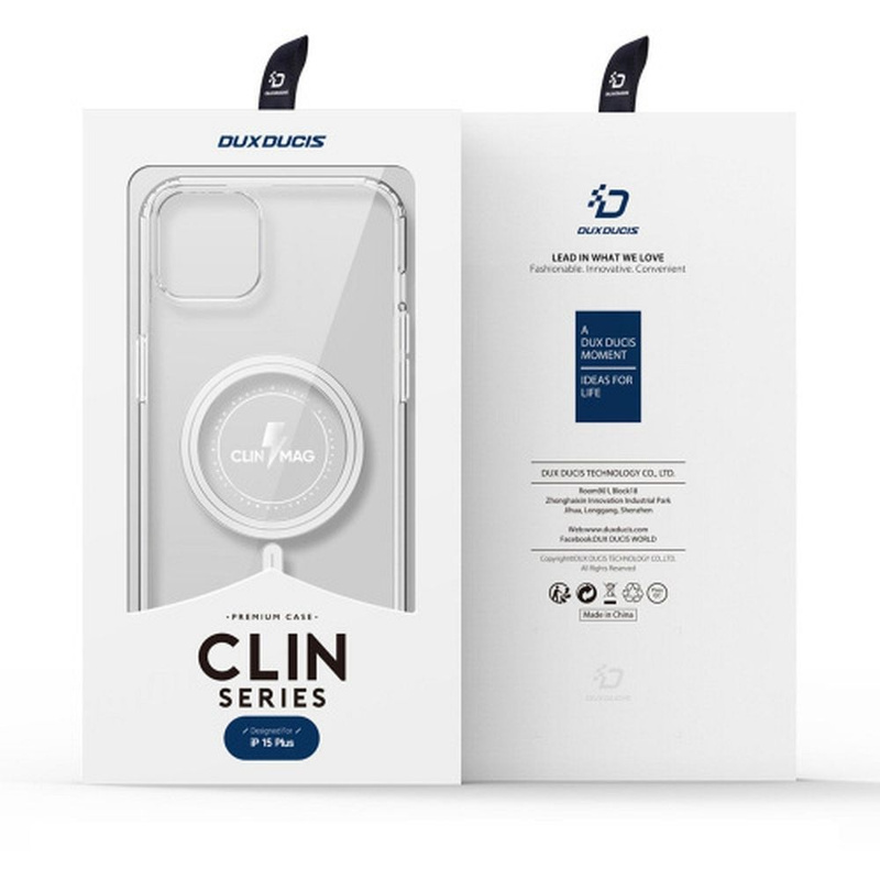 iPhone 15 Plus Hülle mit MagSafe Dux Ducis Clin – Transparent