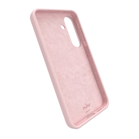 Puro Icon Silikonhülle für Samsung Galaxy S25 – Rosa