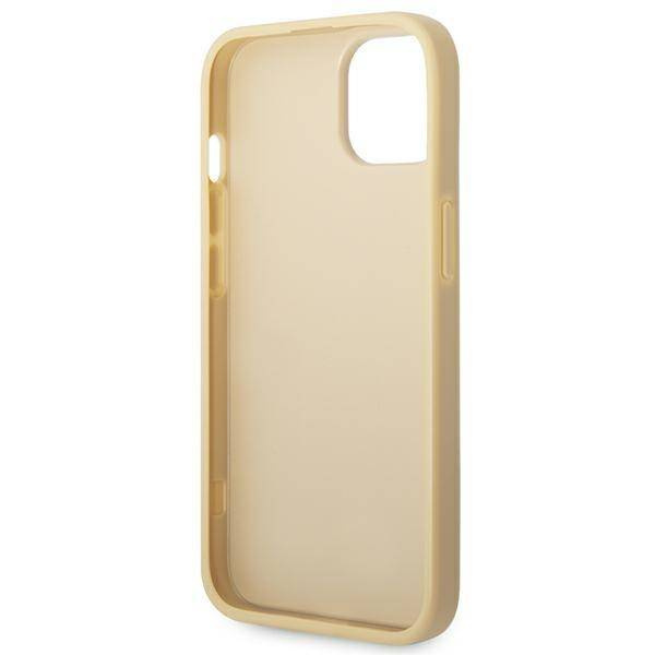 Guess GUHCP14MHGGSHD iPhone 14 Plus 6,7 &quot;Gold / Gold Hartschalenetui Glitter Script