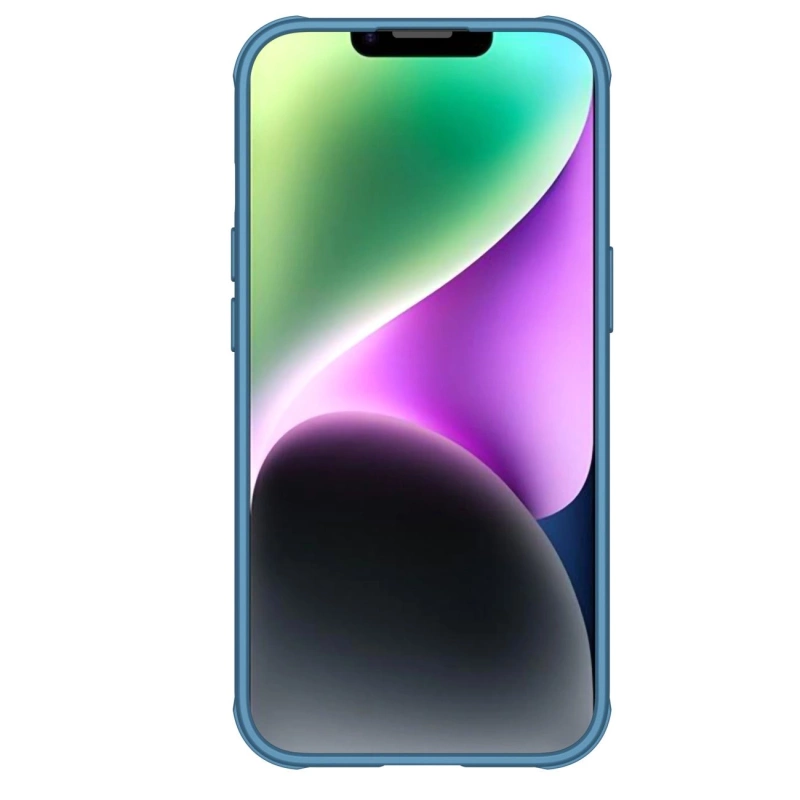 Nillkin CamShield Pro Magnetische Hülle iPhone 14 Plus Cover Kameraschutz Blau (mit MagSafe)