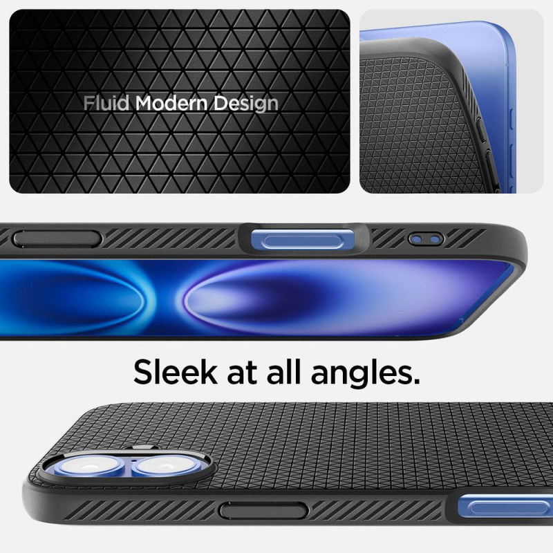 Spigen Liquid Air iPhone 16 Plus czarny/matte black ACS08066