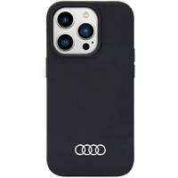 Audi Silikonhülle iPhone 14 Pro 6,1" schwarz/schwarz Hardcase AU-LSRIP14P-Q3/D1-BK