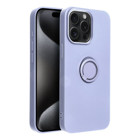Futerał SILICONE RING do IPHONE 15 PRO MAX fioletowy