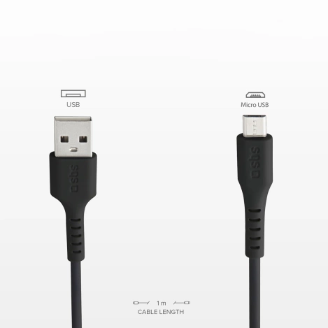 Kabel SBS LTHL200 USB-A - Micro-USB 1m - czarny