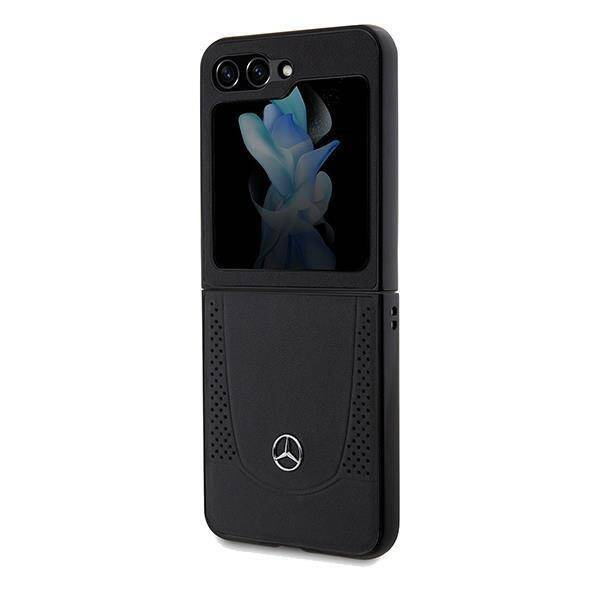 Oryginalne Etui SAMSUNG GALAXY Z FLIP 5 Mercedes Hardcase Leather Urban (MEHCZF5ARMBK) czarne
