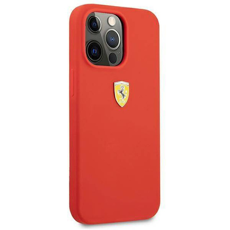 Ferrari FESIHCP13XRE iPhone 13 Pro Max 6.7 &quot;rot / rotes Hartschalenetui aus Silikon