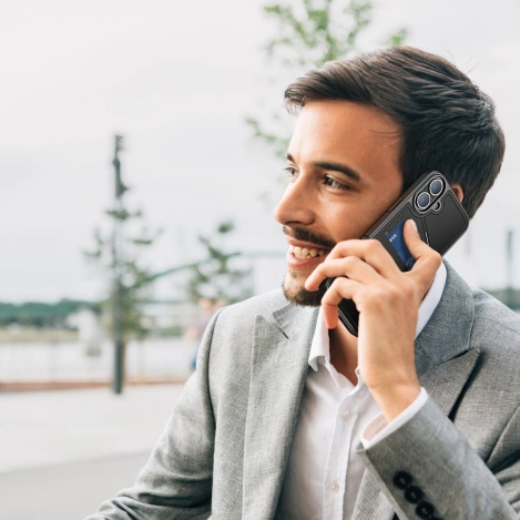 Dux Ducis Rafi II Mag Case with MagSafe for iPhone 16 - Black