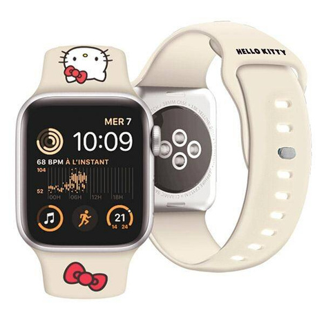 Hello Kitty Silicone Kitty Head strap for Apple Watch 38/40/41mm - beige