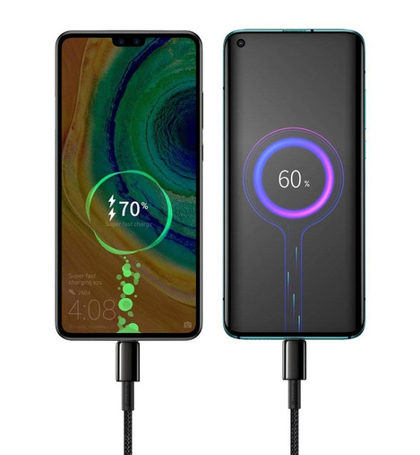 Baseus kabel USB Typ C - USB Typ C szybkie ładowanie Power Delivery Quick Charge 100 W 5 A 2 m czarny (CATWJ-A01)