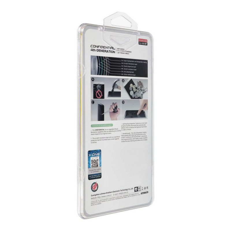 Szkło hartowane X-ONE Extreme Shock Eliminator 4th gen. Privacy - do iPhone 15 Plus