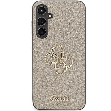 Guess nakładka do Samsung S23 FE GUHCS23FEHG4SGD GUESS HC FIXED GLITTER BIG 4G złota