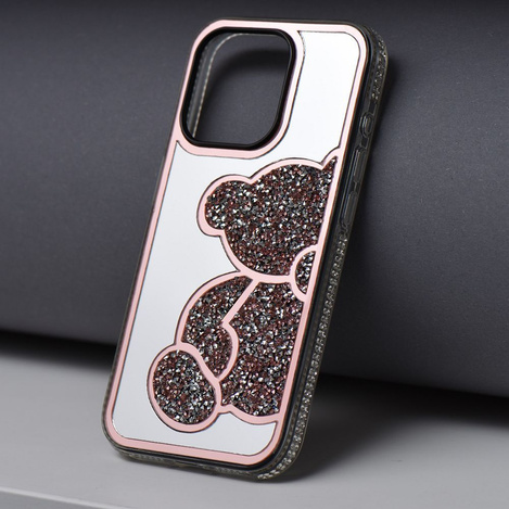 Futerał TEDDY BEAR do IPHONE 16 Plus różowy