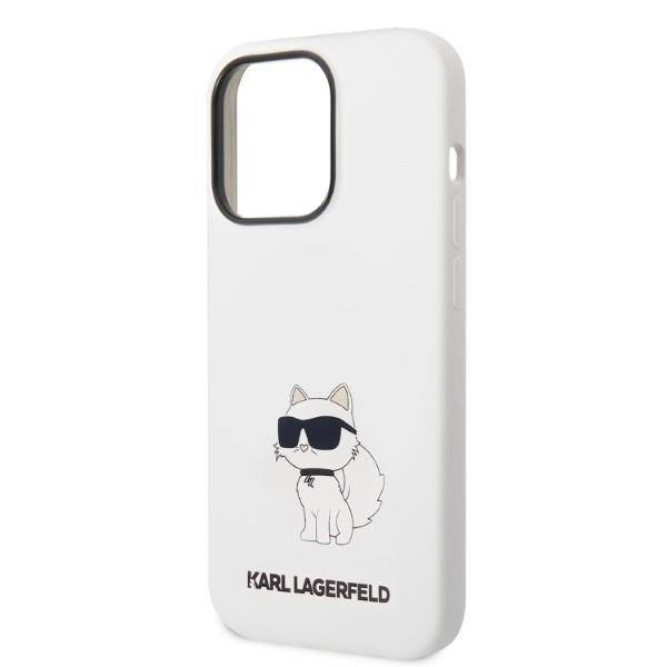 Karl Lagerfeld Silicone NFT Choupette - Etui iPhone 14 Pro Max (biały)