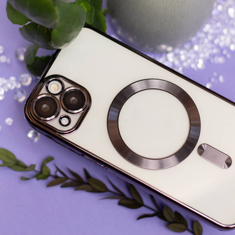 Nakładka Color Chrome Magsafe do iPhone 14 Pro Max 6,7" czarna