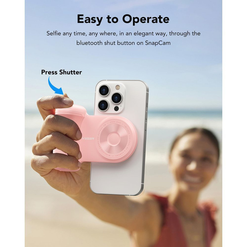 Bateria zewnętrzna (Powerbank) VEGER Tourist - 5 000mAh kompatybilny z MagSafe QC3.0 PD 20W czarny (W0569)