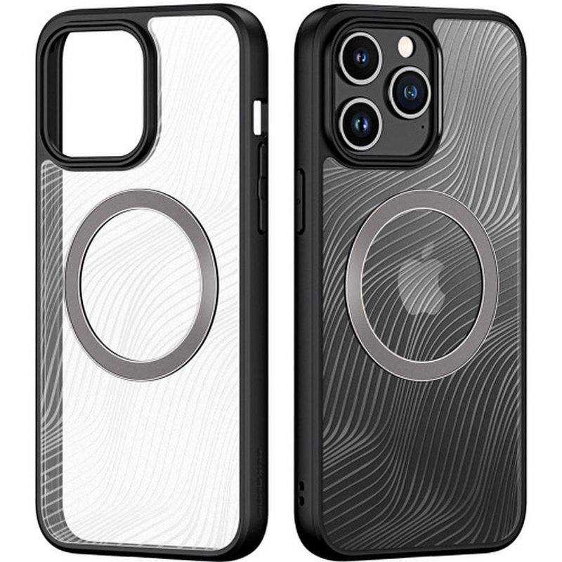 Gepanzerte Hülle für iPhone 15 Pro Max mit MagSafe Dux Ducis Aimo Mag – schwarz