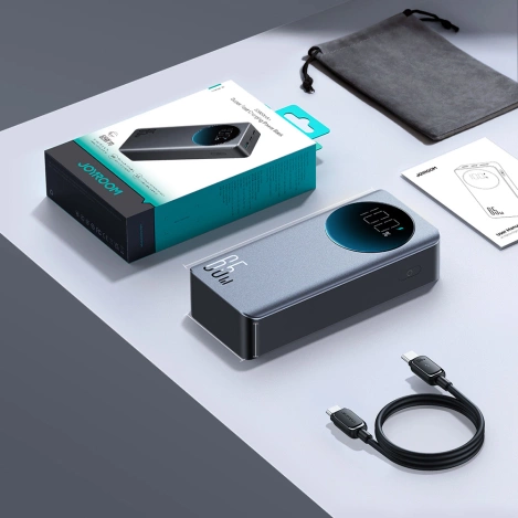 Joyroom 30000 mAh 65 W Powerbank mit Digitalanzeige (JR-PBF05) – Schwarz