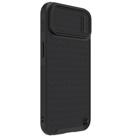 Nillkin Textured S Case for iPhone 14, armored cover with camera cover, black