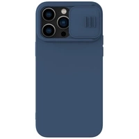 Nillkin CamShield Silky Silikonhülle iPhone 14 Pro Max Silikonhülle mit Kameraschutz Blau