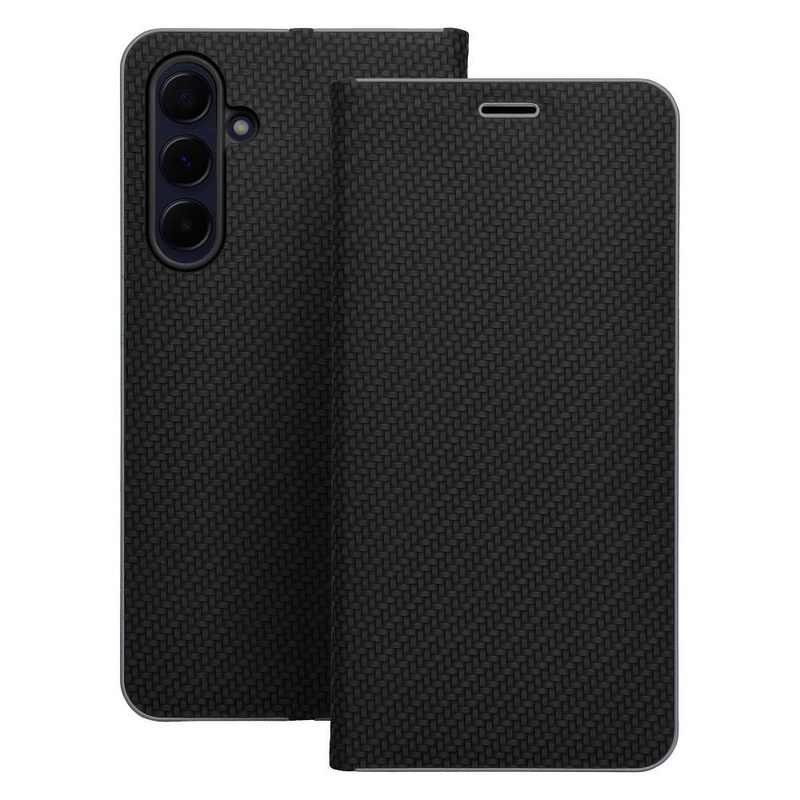 Kabura LUNA Book Carbon do SAMSUNG A10 czarny
