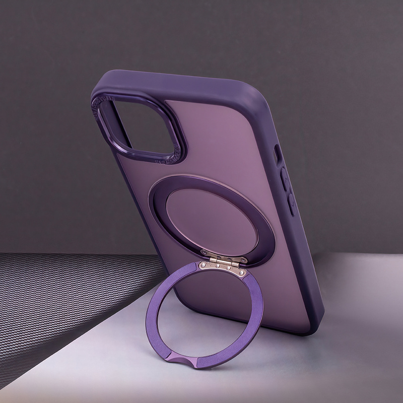 Nakładka Mag Ring Rotating do iPhone 12 / 12 Pro 6,1&quot; fioletowy