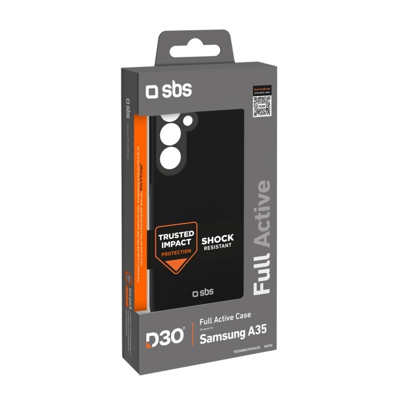 SBS D3O Full Active Case for Samsung Galaxy A35 - Black