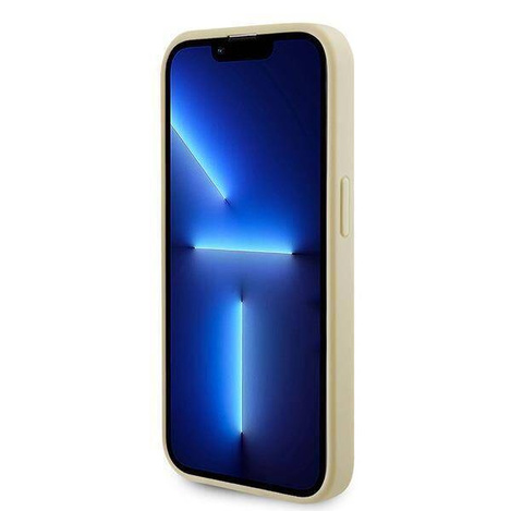Guess GUHMP15LPSAHMCB iPhone 15 Pro 6.1&quot; gold/gold hardcase Saffiano MagSafe