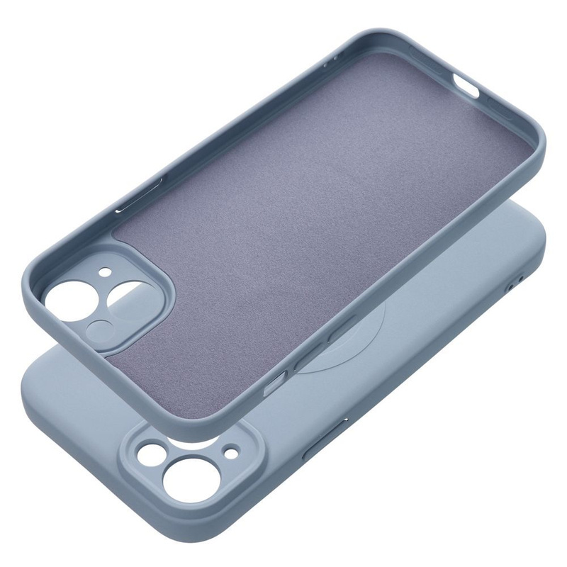 Futerał Silicone Mag Cover kompatybilny z MagSafe do IPHONE 15 PLUS jasny niebieski