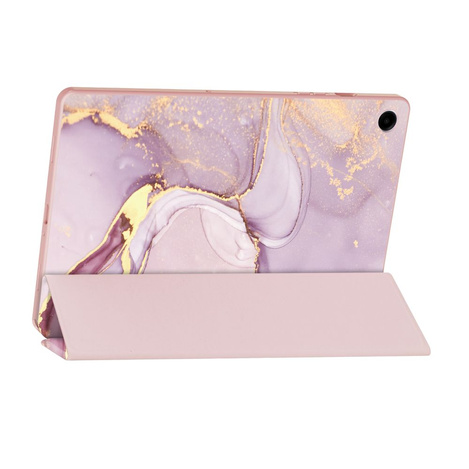 Etui SAMSUNG GALAXY TAB A9+ Tech-Protect SmartCase Marble różowe