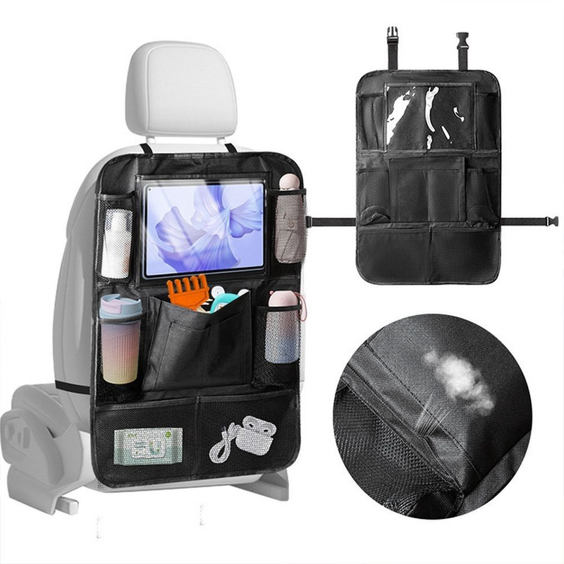 Organizer samochodowy na fotele przednie z przegródkami BY-1298 czarny