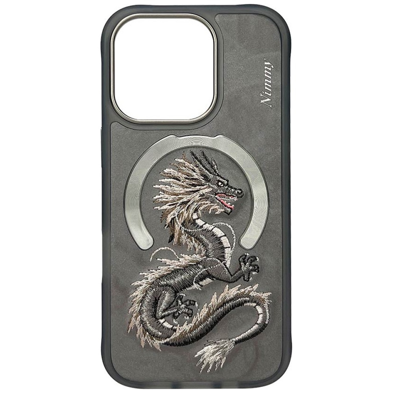 Etui Nimmy Dragon MagSafe do iPhone 16    Pro szary